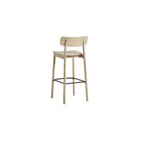 Soma Barstool White Pigmented Lacquered Oak