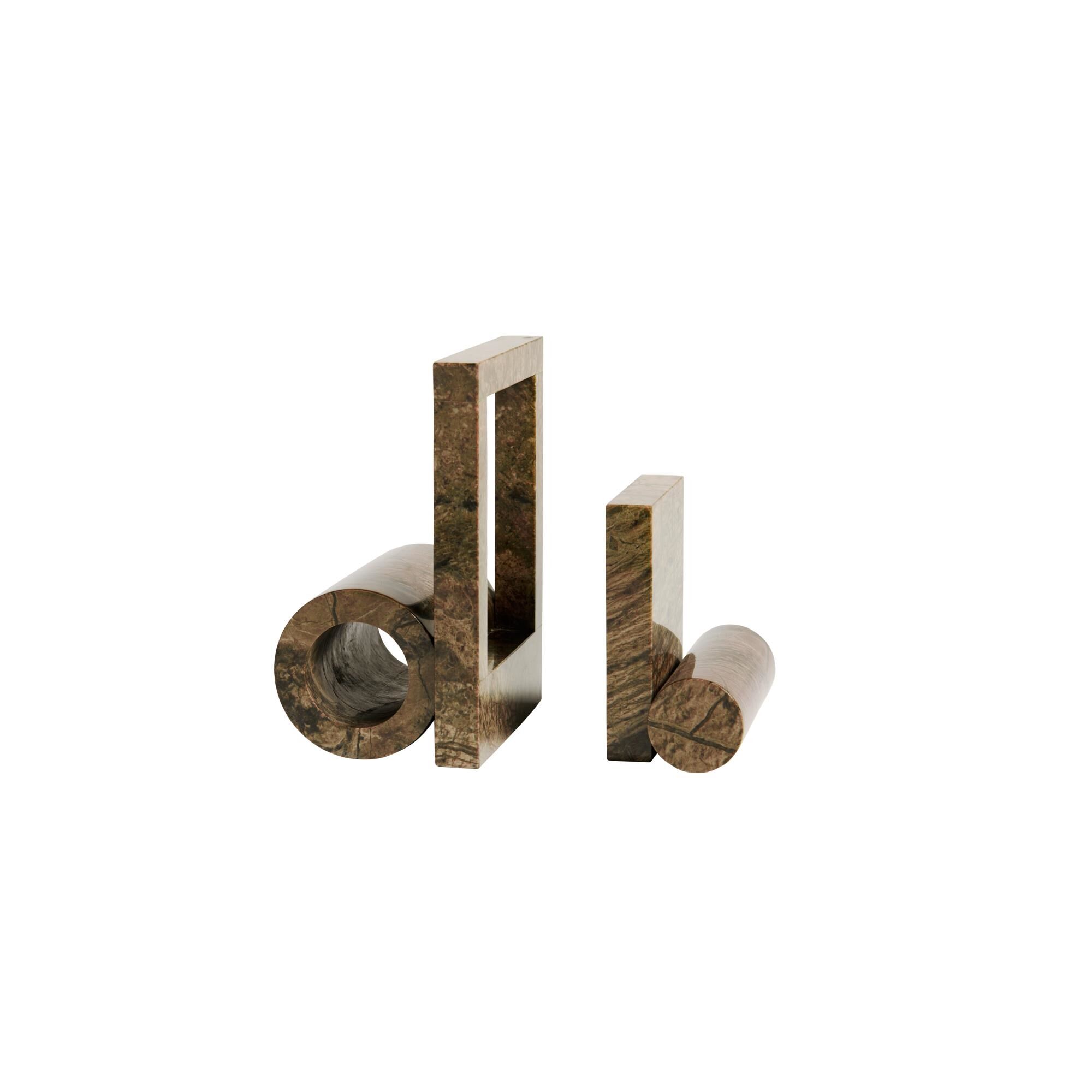 Booknd Sculpture Lot de 2 Brun