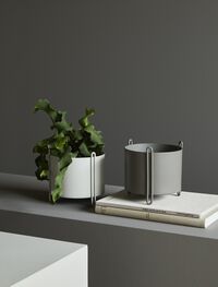 Pedestal Plant Pot Small Taupe