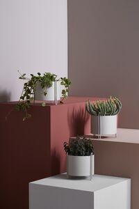 Pedestal Plant Pot Small Taupe