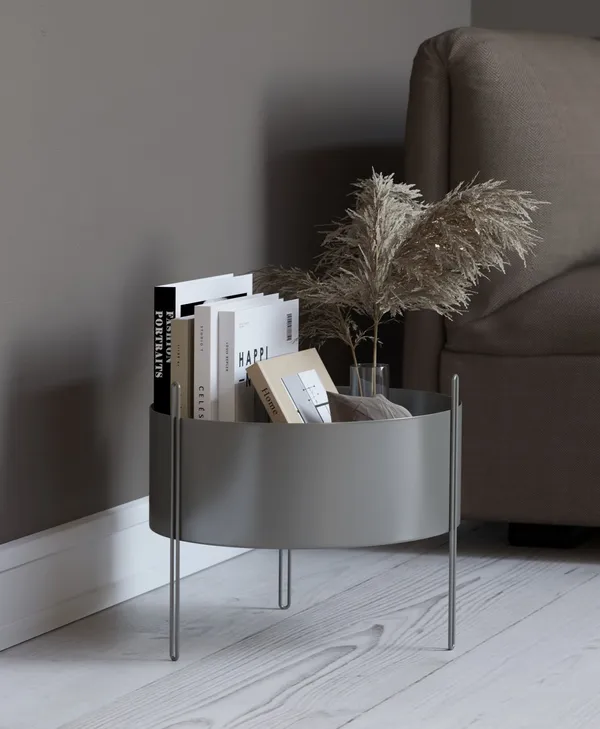 Pidestall Plantepotte Medium Taupe