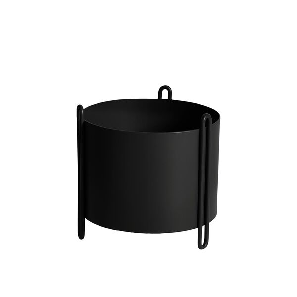 Pedestal Plante en Pot Petit Noir