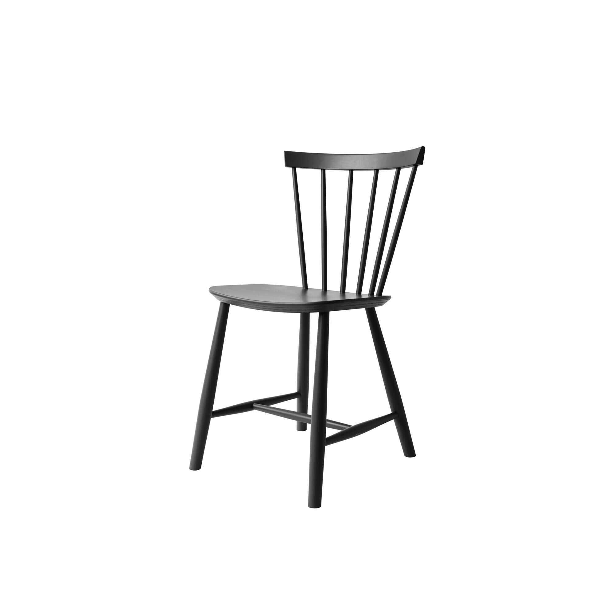 J46 Chaise de Salle à Manger Noire