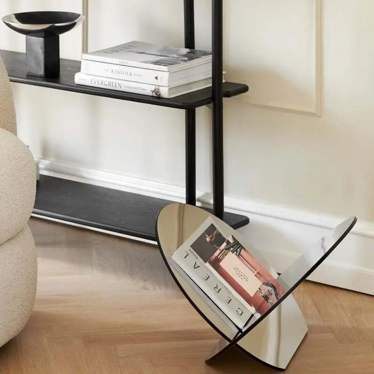 Porte-revues Silia en Acier Inoxydable
