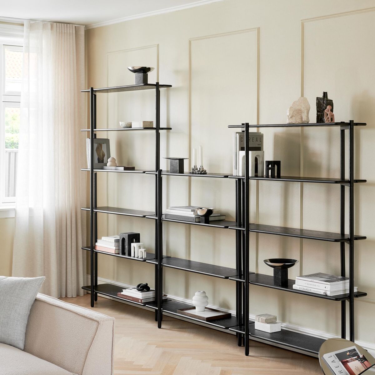 Invi Shelving Unit 2 Black Black