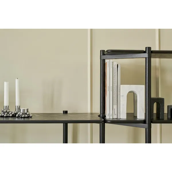 Invi Shelving Unit 2 Black Black