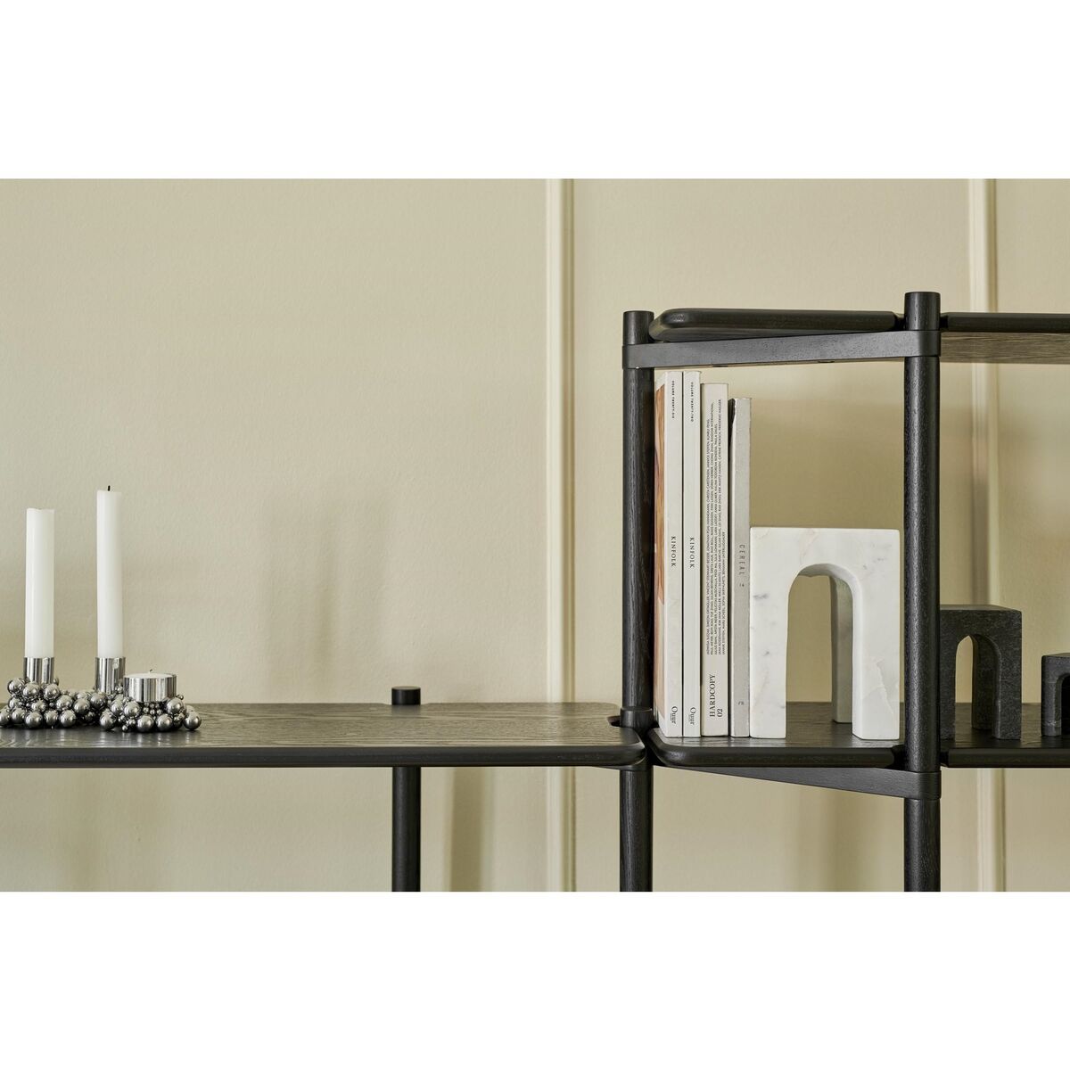 Invi Shelving Unit 2 Black Black