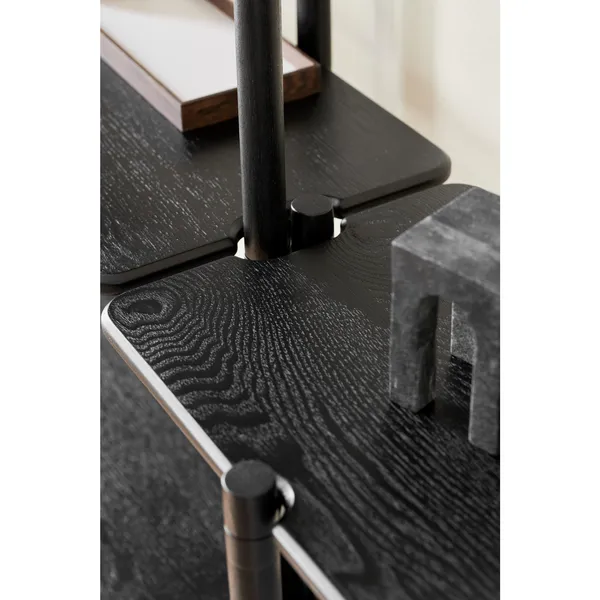 Invi Shelving Unit 2 Black Black