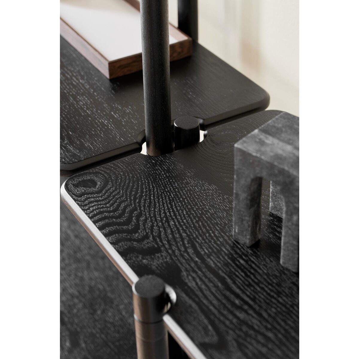 Invi Shelving Unit 2 Black Black