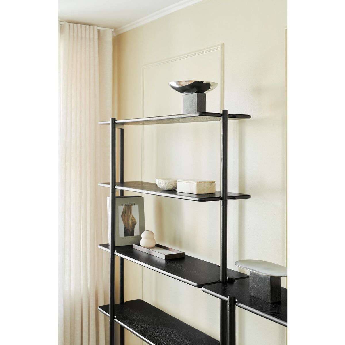 Invi Shelving Unit 2 Black Black