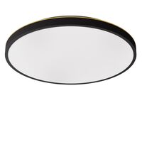 Plafon 45 Lampa Sufitowa Czarna/Mosiądz