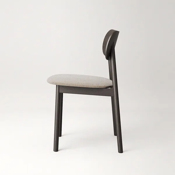 Elephant Eetkamerstoel Donker Eiken/Beige Breeze