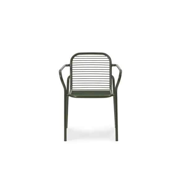 Vig Outdoor Chair with Armrests Dark Green