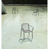 Vig Outdoor Chair with Armrests Dark Green