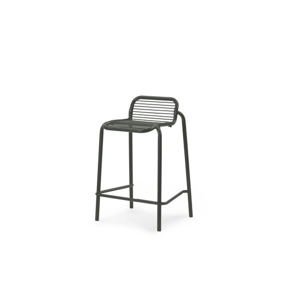 Sgabello da Bar Vig H65 cm Verde Scuro