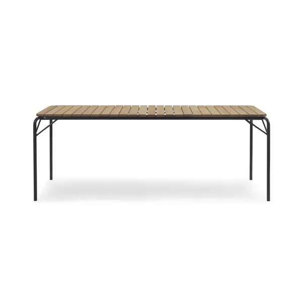 Vig Esstisch 90 x 200 cm Schwarz/Robinie
