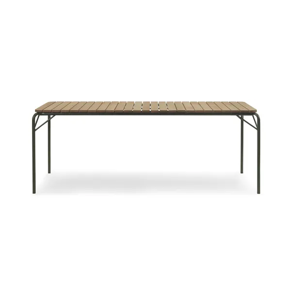 Vig Esstisch 90 x 200 cm Grün/Robinie