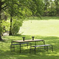 Vig Esstisch 90 x 200 cm Grün/Robinie