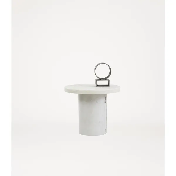 Sintra Side Table/Coffee Table Small White Marble