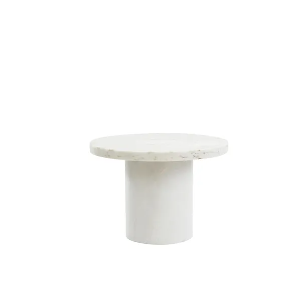 Sintra Side Table/Coffee Table Large White Marble