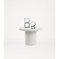 Sintra Side Table/Coffee Table Large White Marble