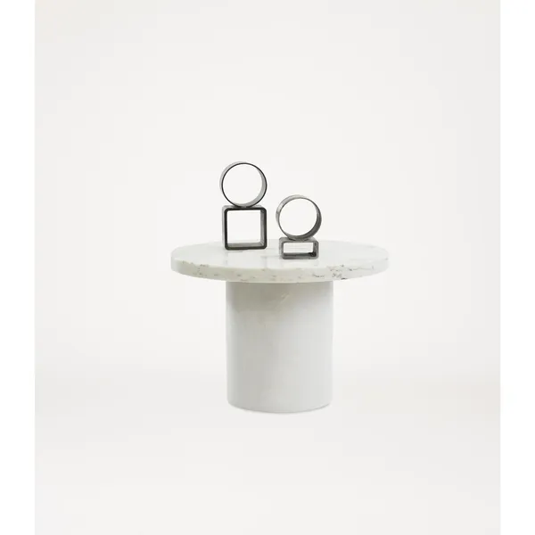 Sintra Side Table/Coffee Table Large White Marble