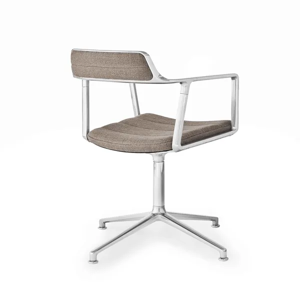 452 Swivel Swivel Chair Dark Sand/ Aluminum