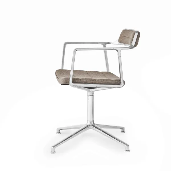 452 Swivel Swivel Chair Dark Sand/ Aluminum