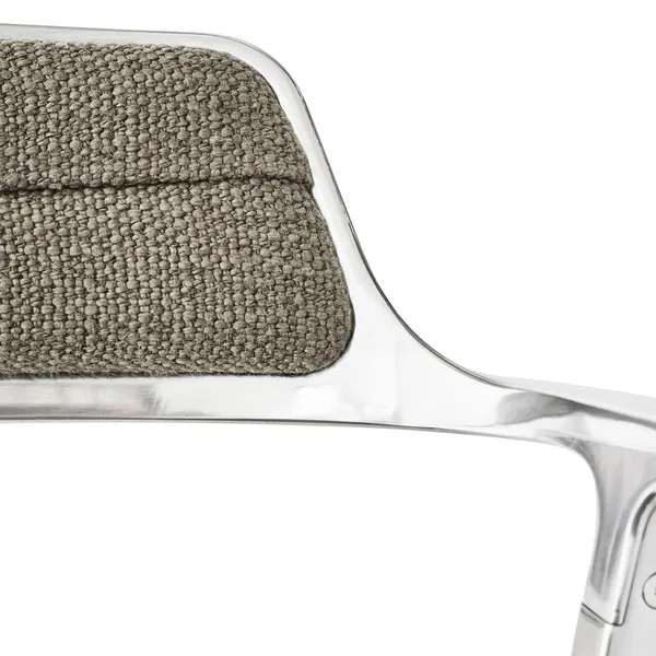 452 Swivel Drehstuhl mit Rollen Dark Sand/ Aluminium