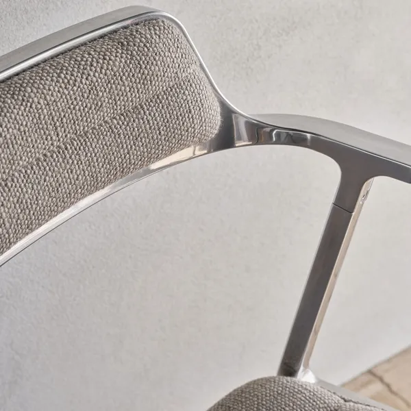 452 Swivel Drehstuhl mit Rollen Dark Sand/ Aluminium