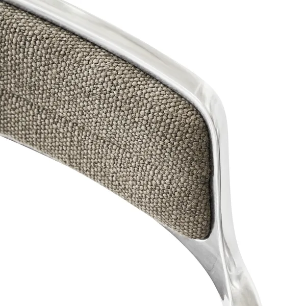 452 Swivel Drehstuhl mit Rollen Dark Sand/ Aluminium