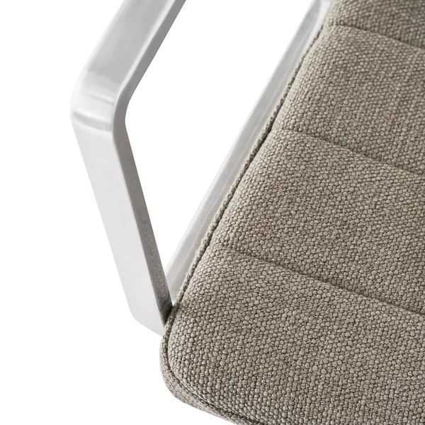 452 Swivel Drehstuhl mit Rollen Dark Sand/ Aluminium