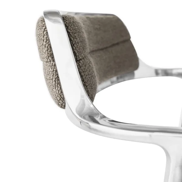 452 Swivel Drehstuhl mit Rollen Dark Sand/ Aluminium