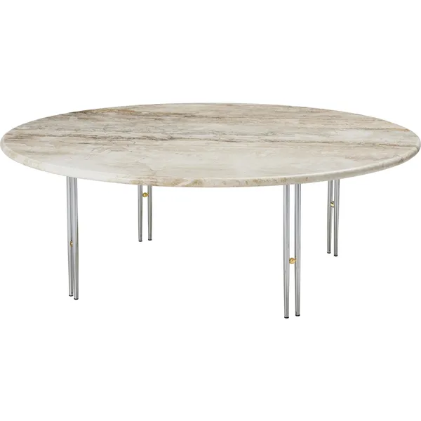 IOI Sofabord Ø100 Krom/Beige