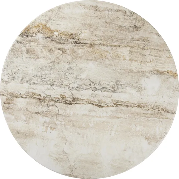 IOI Sofabord Ø100 Krom/Beige