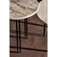 IOI Sofabord Ø70 Sort/Beige