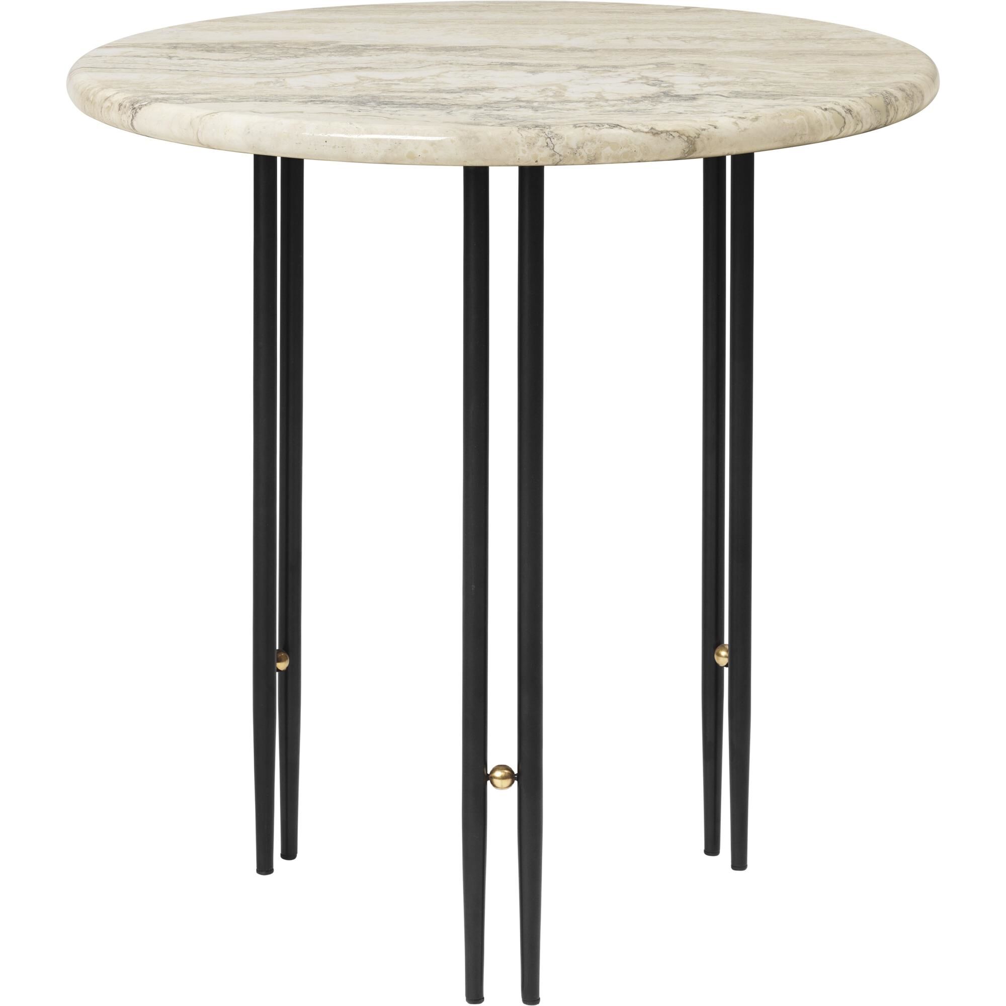 IOI Table D'appoint Ø50 Noir/ Beige