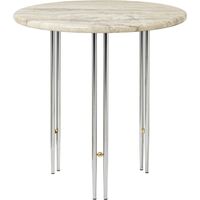 IOI Sidebord Ø50 Krom/Beige