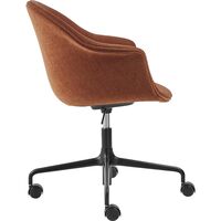 Bat Kontorstol Polstret Mat Sort/Belsuede Special 133
