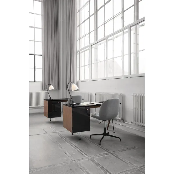 Bat Kontorstol Polstret Mat Sort/Belsuede Special 133