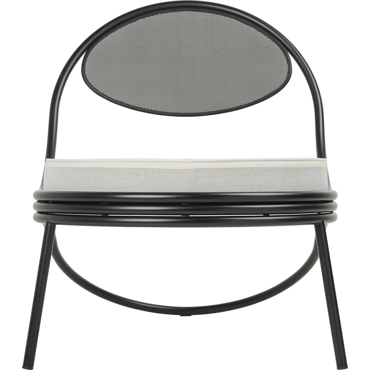 Sedia da Esterno Copacabana Nero/Leslie Stripe 020