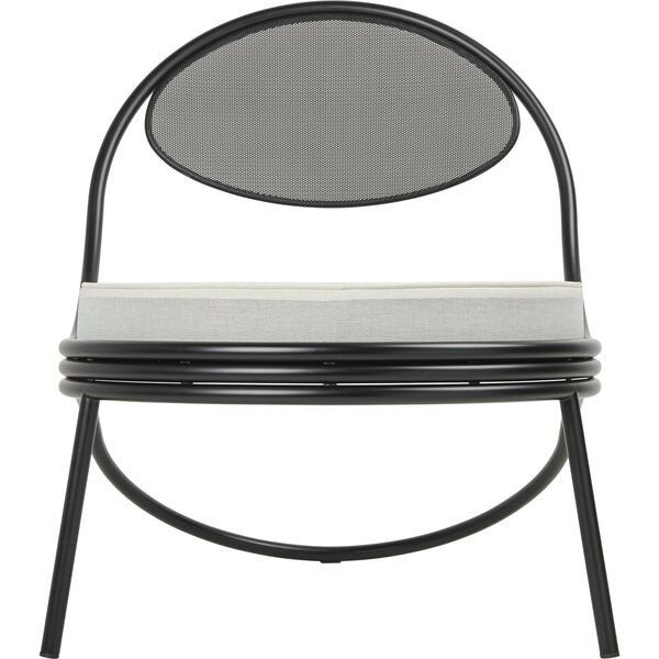 Copacabana Outdoor Chair Matt Black/ Leslie Stripe 020