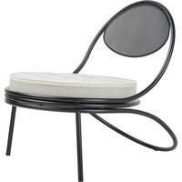 Sedia da Esterno Copacabana Nero/Leslie Stripe 020