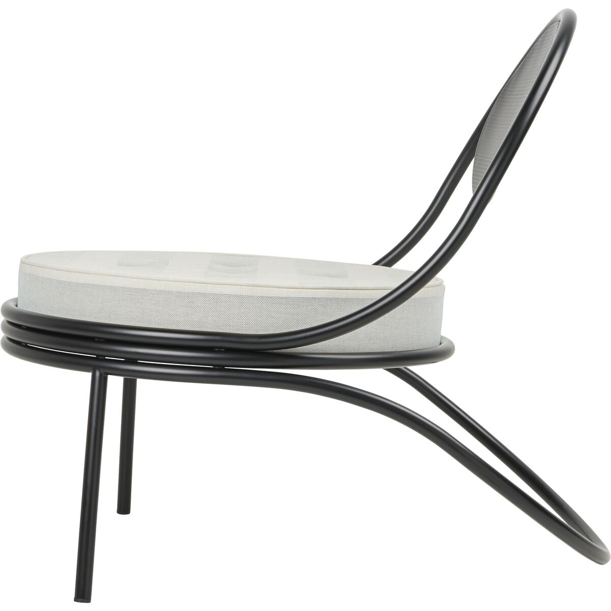 Sedia da Esterno Copacabana Nero/Leslie Stripe 020