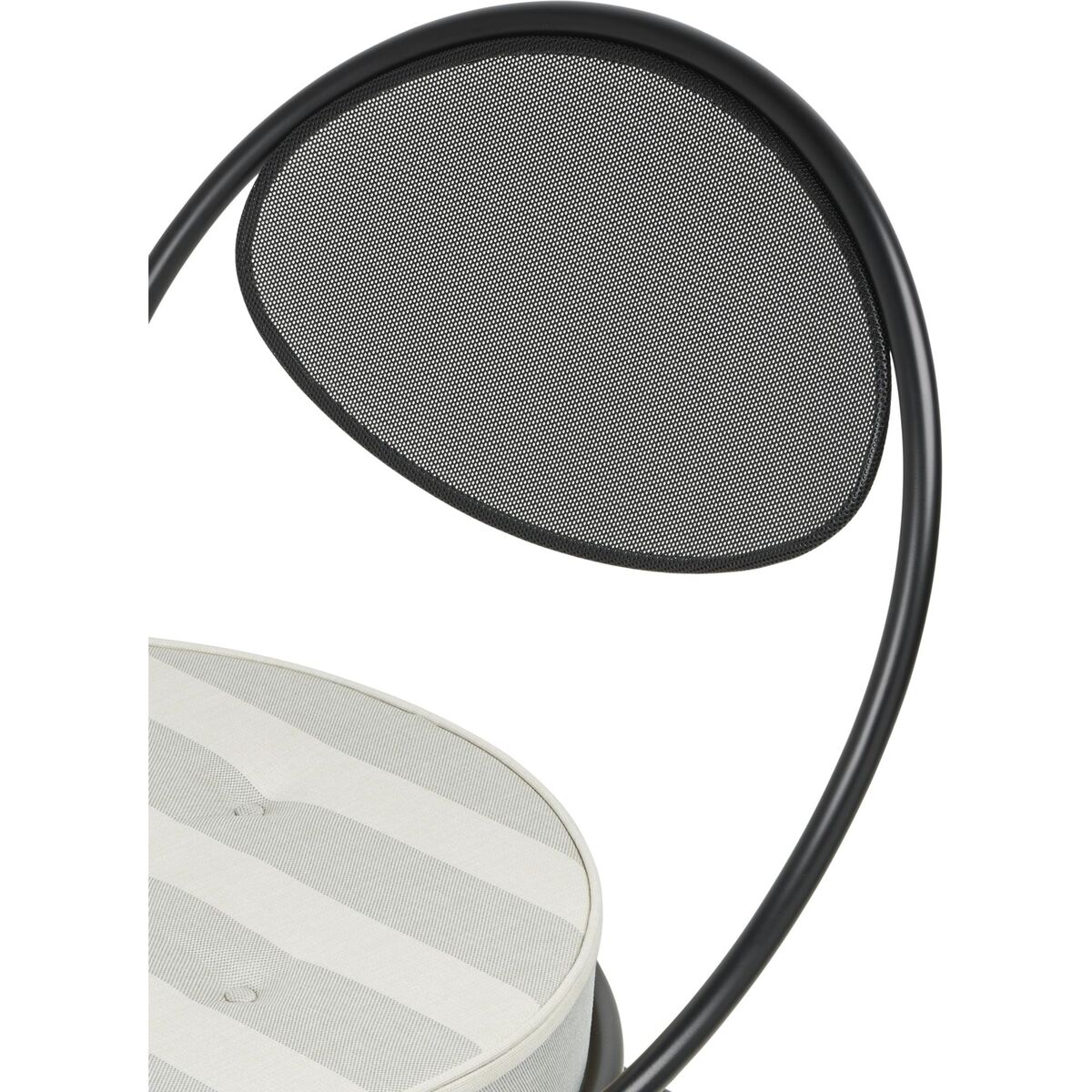 Sedia da Esterno Copacabana Nero/Leslie Stripe 020