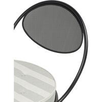Sedia da Esterno Copacabana Nero/Leslie Stripe 020