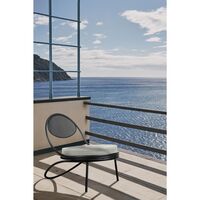 Sedia da Esterno Copacabana Nero/Leslie Stripe 020