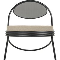 Sedia da Esterno Copacabana Opaco Nero/ Lorkey 41