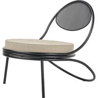 Sedia da Esterno Copacabana Opaco Nero/ Lorkey 41