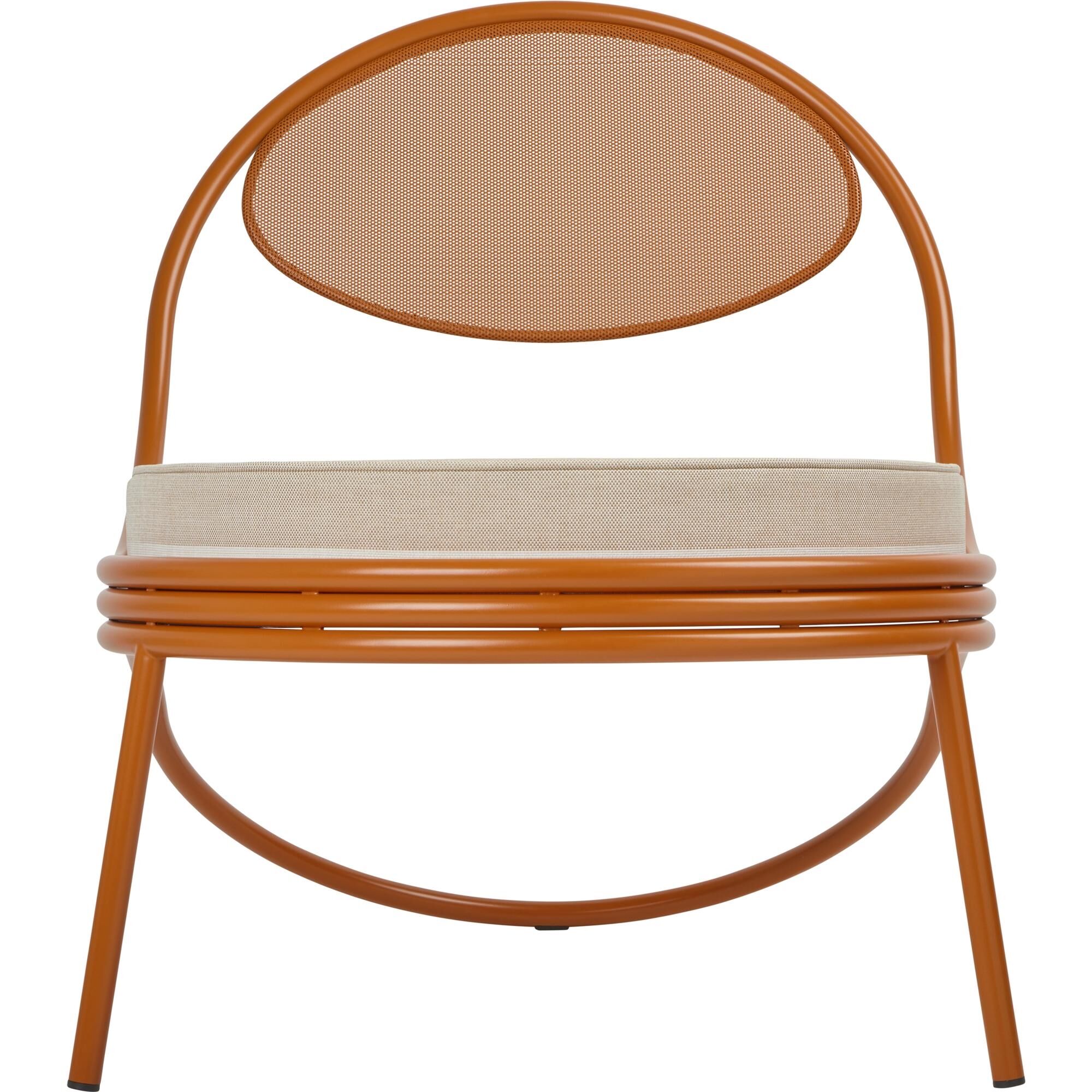 Copacabana Chaise D'extérieur Orange/ Leslie Stripe 040